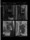 Dollar day at Brody's; Telephone pole work; Curb rater (4 Negatives) (August 8, 1957) [Sleeve 9, Folder d, Box 12]